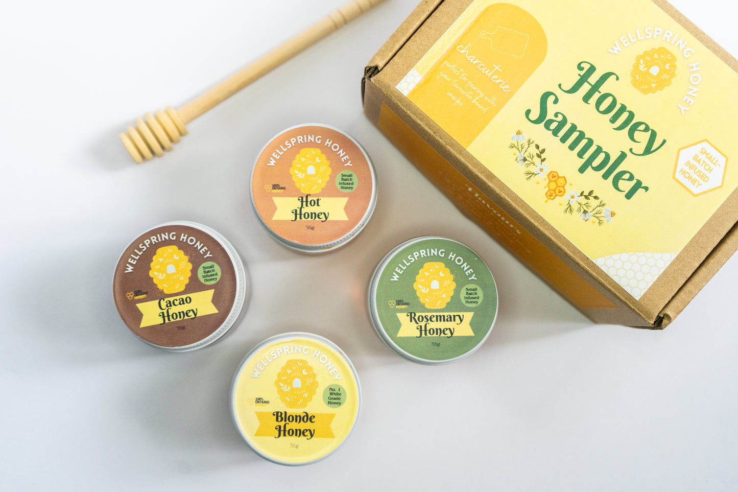 Honey Sampler Charcuterie Box Set