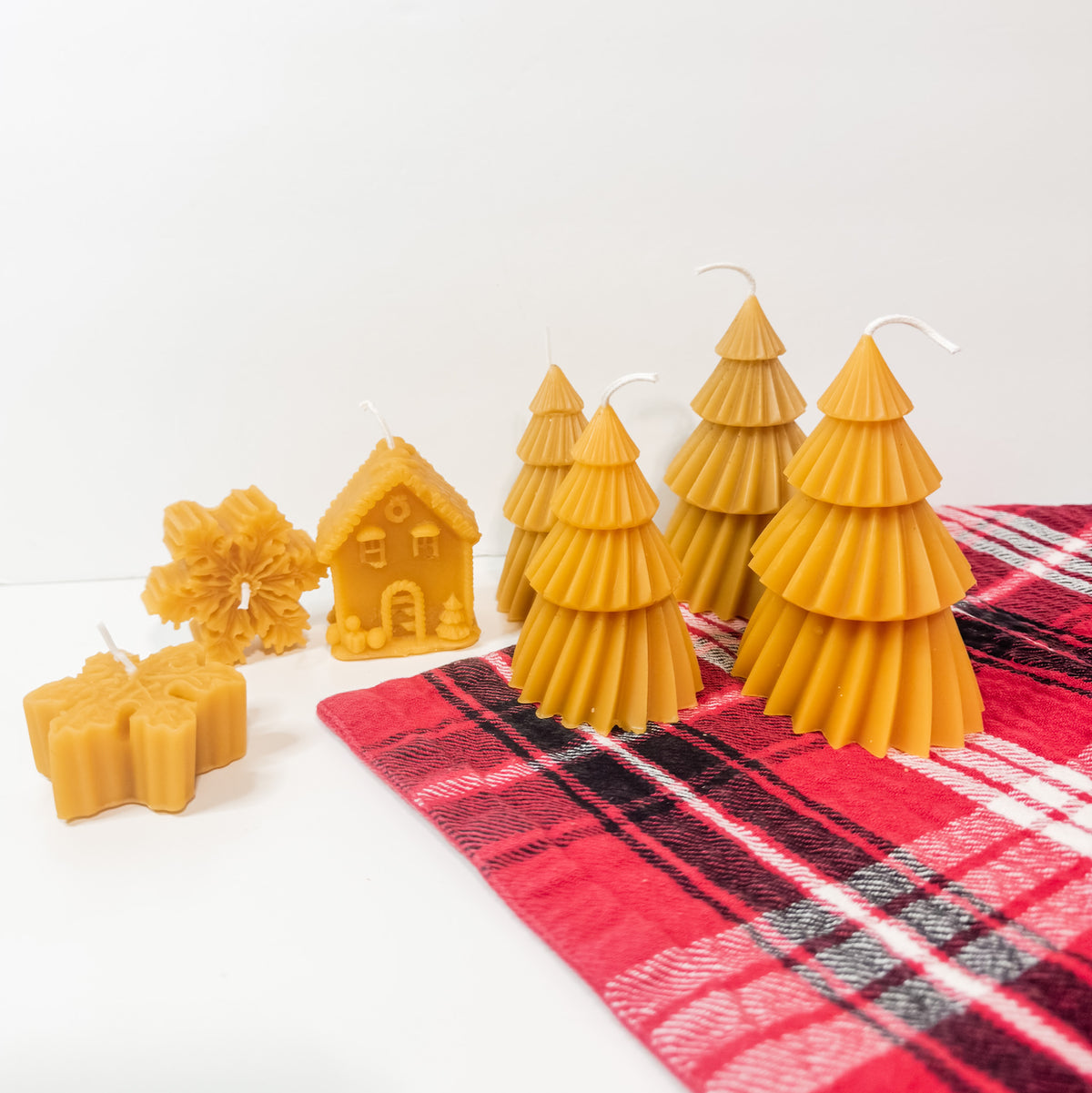Christmas Trees Pure Beeswax Candles