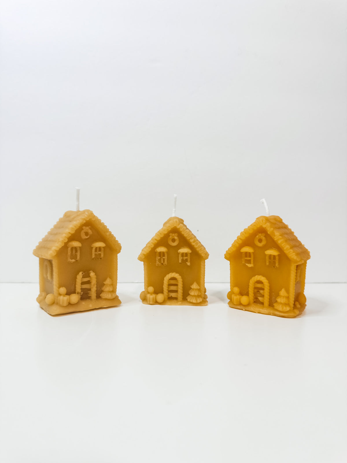 Gingerbread House Pure Beeswax Candles